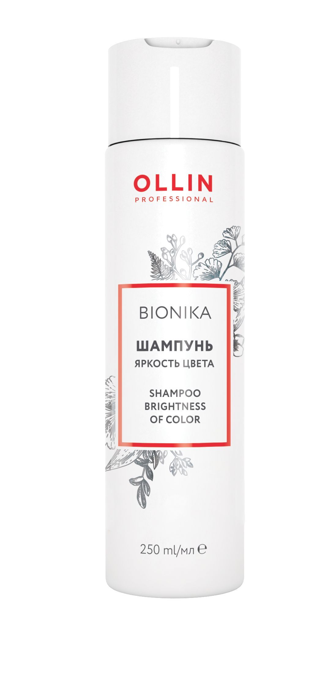 Ollin, Шампунь для окрашенных волос «Яркость цвета» серии «BioNika», Фото интернет-магазин Премиум-Косметика.РФ